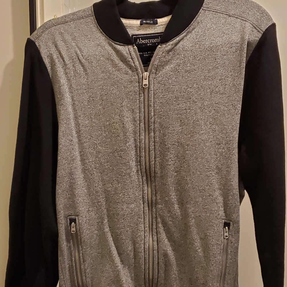 Mens Vintage Abercrombie & Fitch Distressed Bomber
